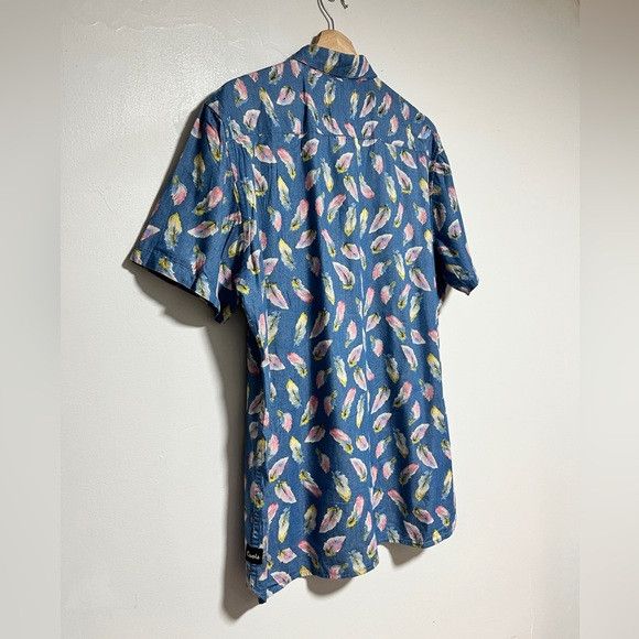 Barney Cools Barney Cools Feather Print Short Sleeve Shirt - Size M Size US M / EU 48-50 / 2 - 3 Thumbnail