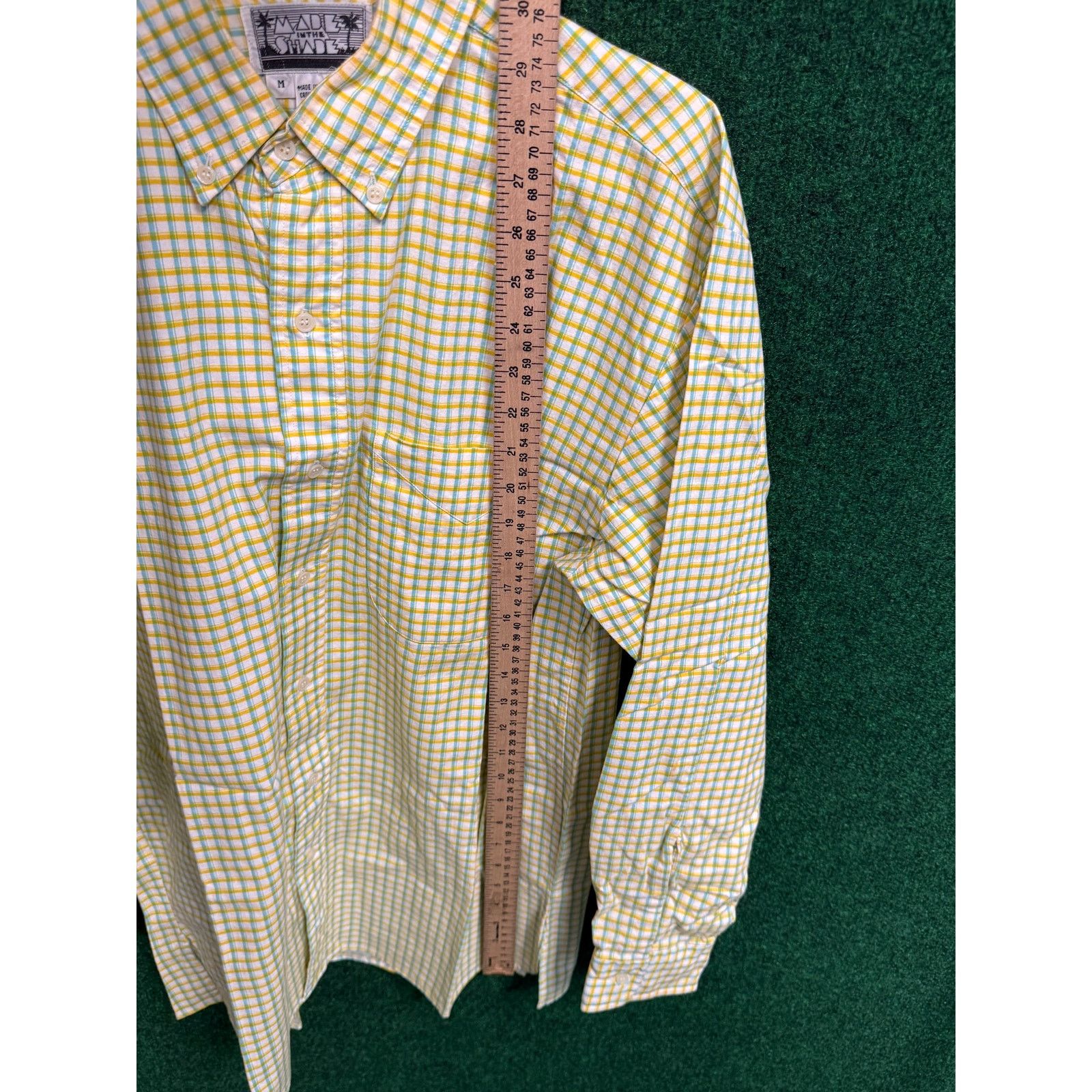 Made In The Shade 90s Made in the Shade Yellow Plaid Long Sleeve Shirt Size US M / EU 48-50 / 2 - 4 Thumbnail