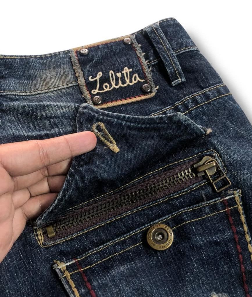 If Six Was Nine Lolita Jeans Yoshitomo Nara Japanese lowrise denim Size US 32 / EU 48 - 3 Thumbnail