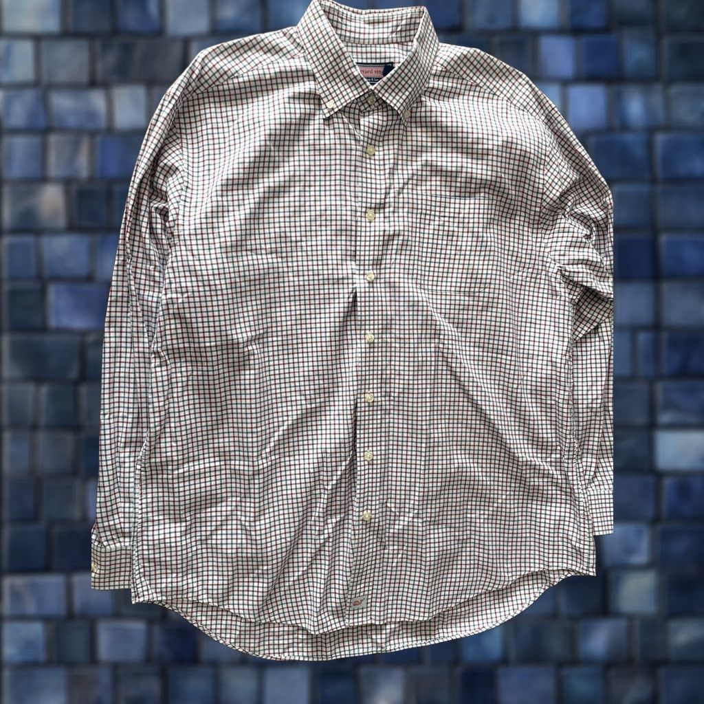 Vineyard Vines Vineyard Vines Murray Shirt Mens XL Gingham Plaid Button-Down Long Sleeve Oxford Shirt Size US XL / EU 56 / 4 - 1 Thumbnail