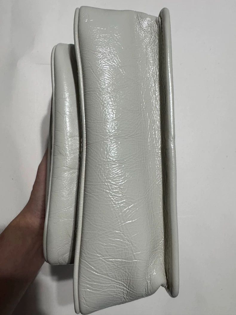 Saint Laurent Paris Saint Laurent Paris Oil wax skin pleated small Niki bag 250 Size ONE SIZE - 4 Thumbnail