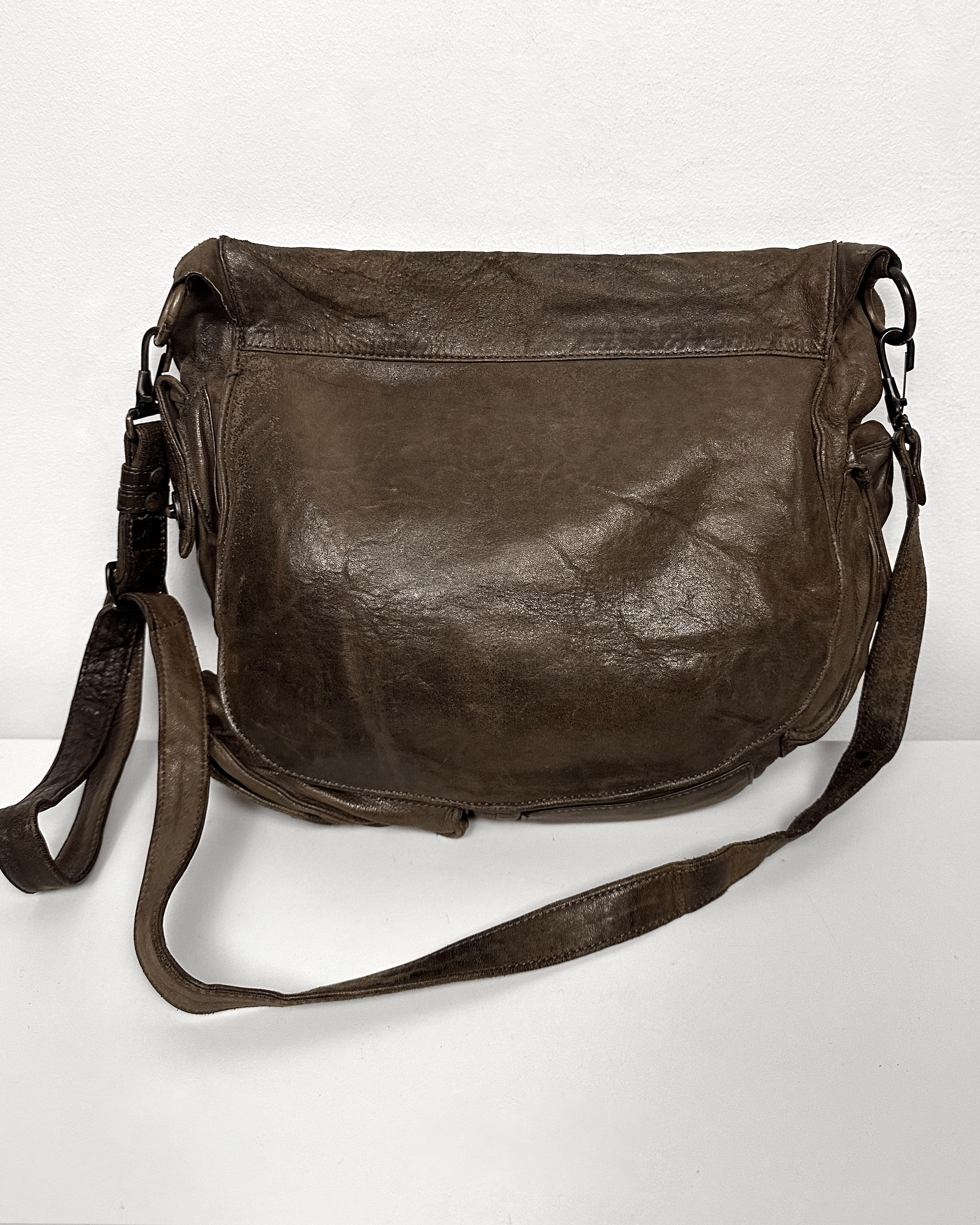 Julius Julius Leather Gas Mask Crossbody Messenger Bag Size ONE SIZE - 2 Thumbnail