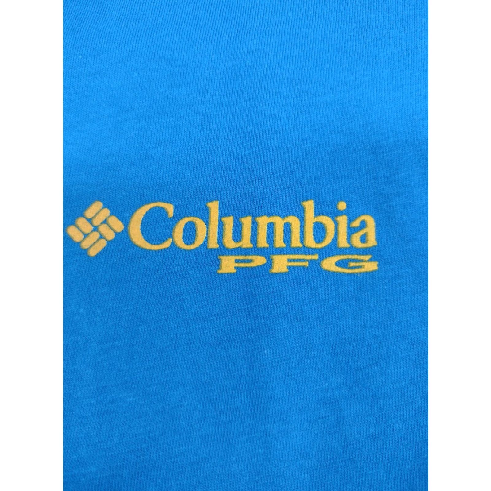 Vintage NWT Columbia PFG Short Sleeve T-Shirt Men's Large Blue Logo Cotton Size US L / EU 52-54 / 3 - 4 Thumbnail