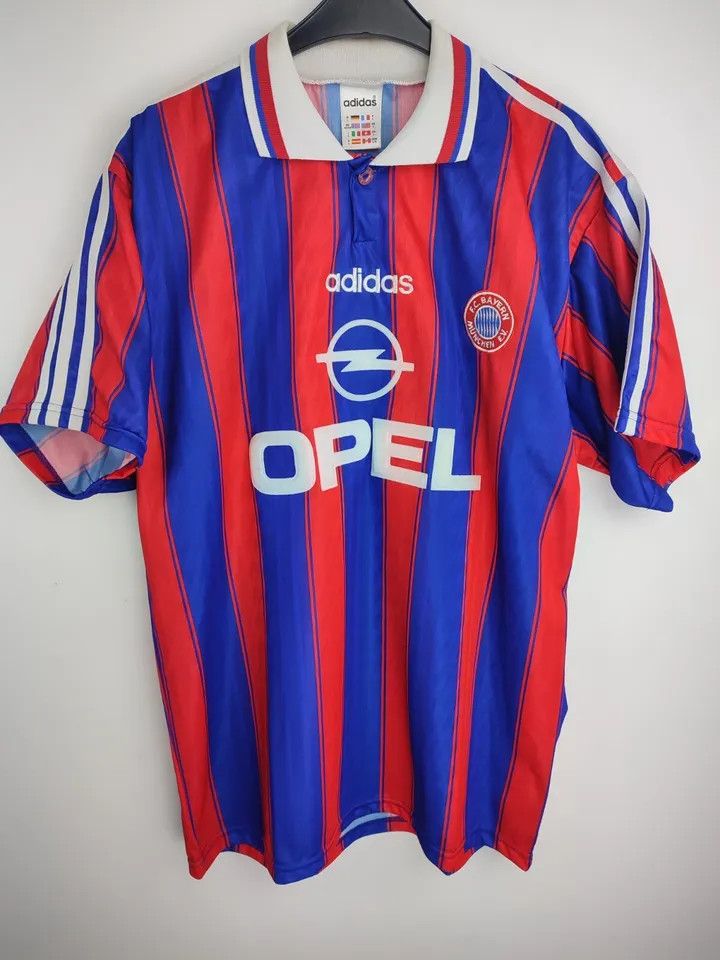 Adidas 1995/97 FC Bayern Munich Munchen #18 KLINSMANN signature Size US L / EU 52-54 / 3 - 10 Thumbnail