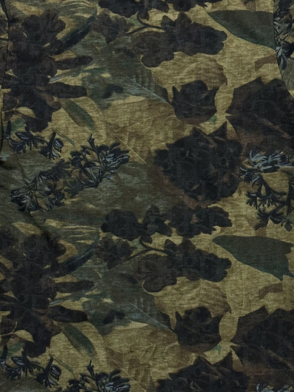 Dior DIOR 2005ss Camouflage Floral Embroidery T-Shirt with Broach Size M / US 6-8 / IT 42-44 - 4 Thumbnail