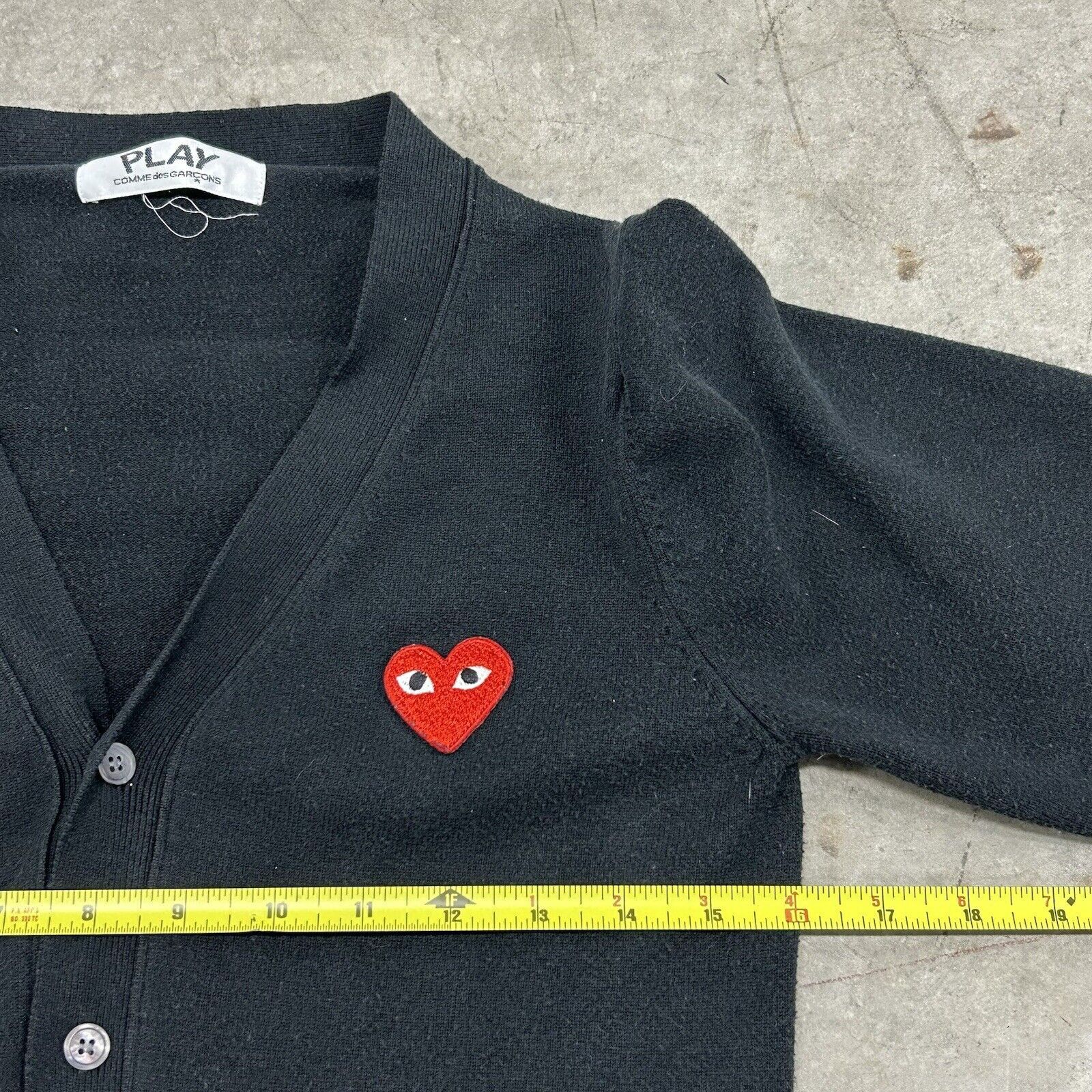 Comme des Garcons COMME DES GARCONS Play Black Cardigan Sweater Womens Size XS Size XS / US 0-2 / IT 36-38 - 6 Thumbnail