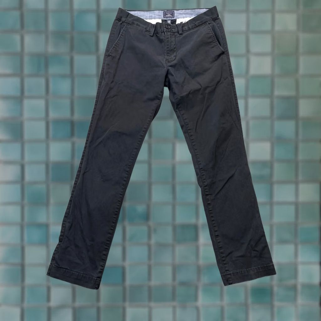 Gap Gap Khakis Pants Mens 30x30 Black Slim Fit Stretch Cotton Straight Leg Casual Size US 30 / EU 46 - 1 Thumbnail