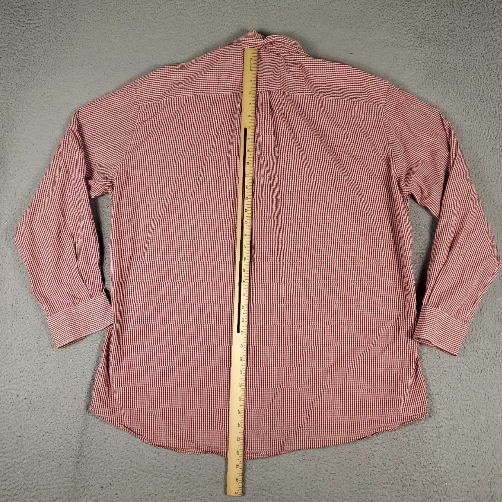 Ermenegildo Zegna VINTAGE Ermenegildo Zegna Sport Shirt Mens 2XL Casual Check Cotton Long Sleeve Red Size US XXL / EU 58 / 5 - 6 Thumbnail
