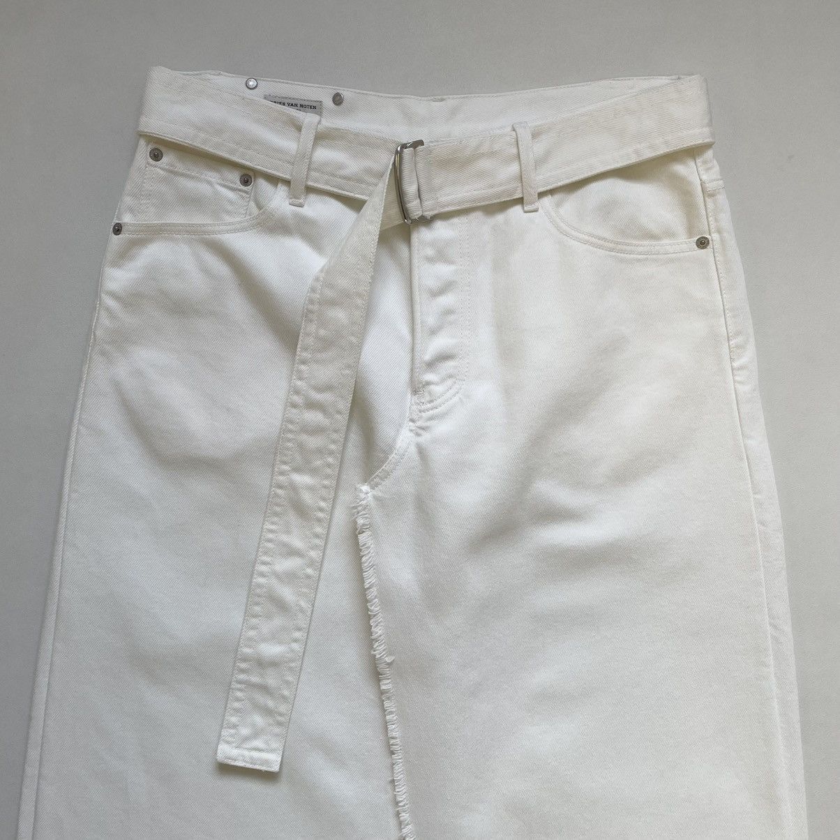Dries Van Noten Wide Leg Double Layer ‘Skirt’ Denim Jeans Size US 32 / EU 48 - 3 Thumbnail