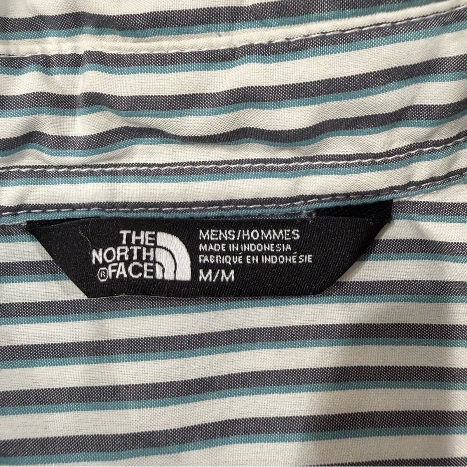 The North Face The North Face Striped Short Sleeve Snap Button Down Mens M Size US M / EU 48-50 / 2 - 3 Thumbnail