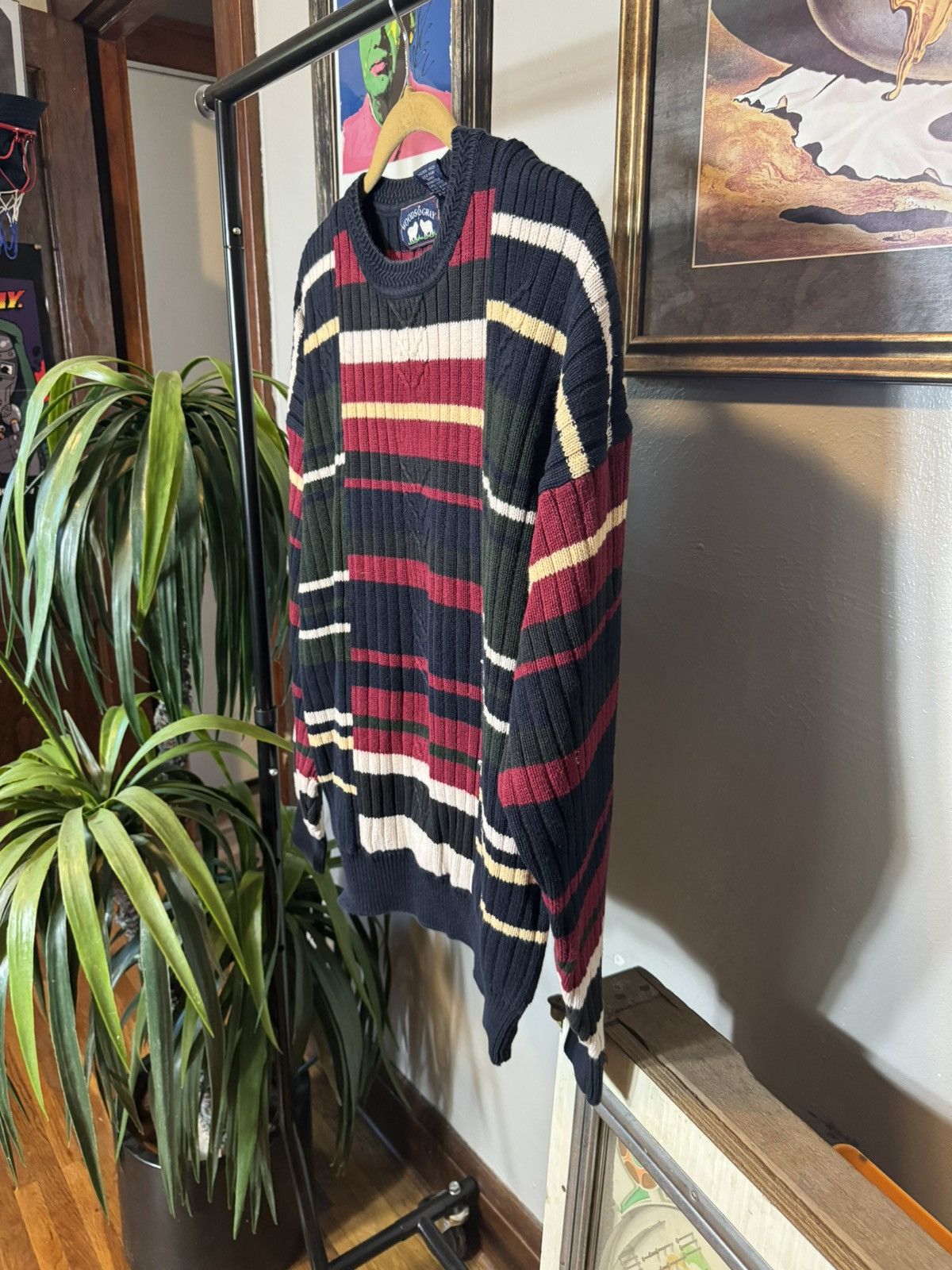 Vintage Vintage Plaid Sweater Size US XL / EU 56 / 4 - 6 Thumbnail