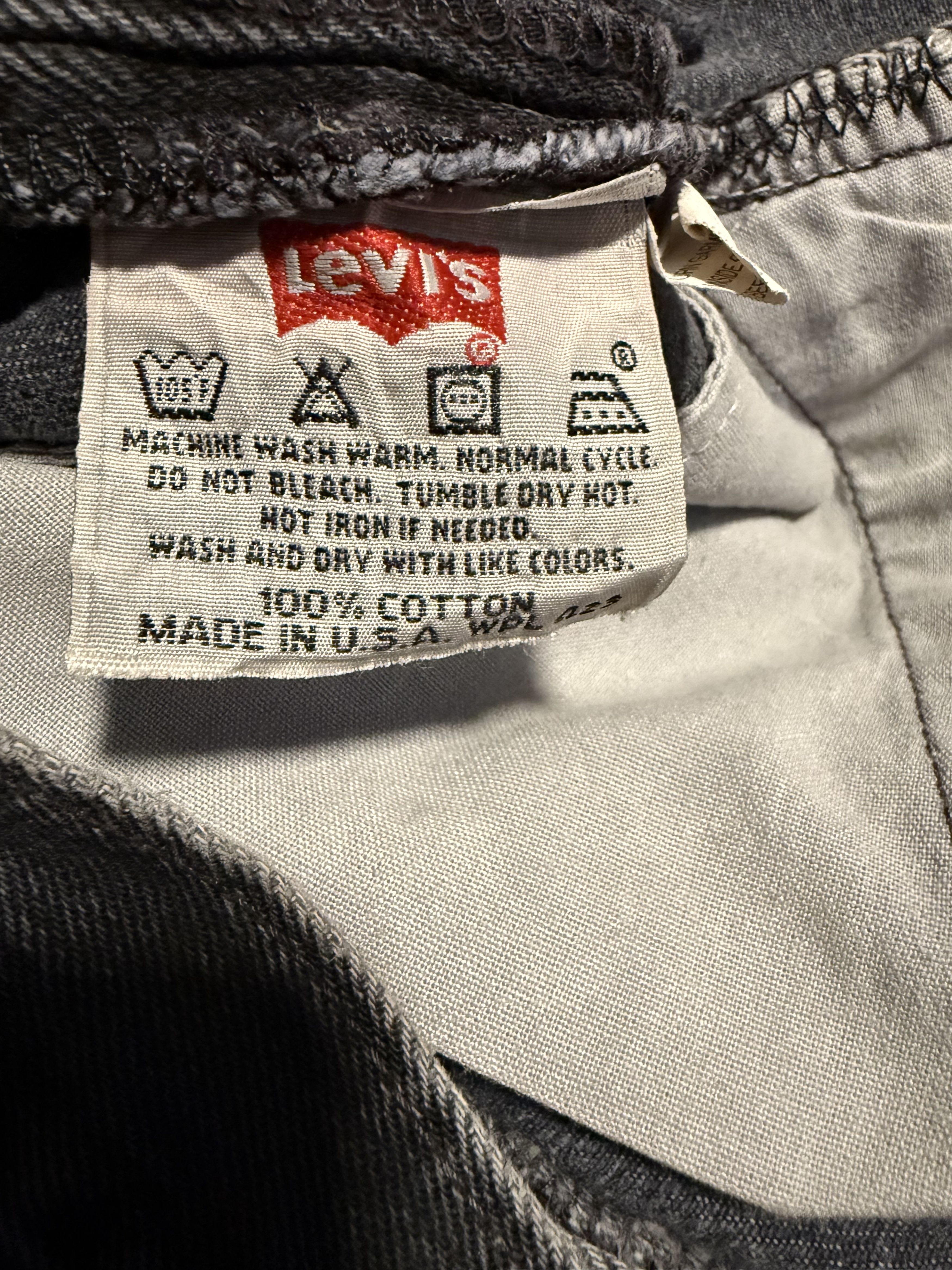 Levi's Custom Reworked Flared 501 Denim - Black - 33 Size US 33 - 6 Thumbnail