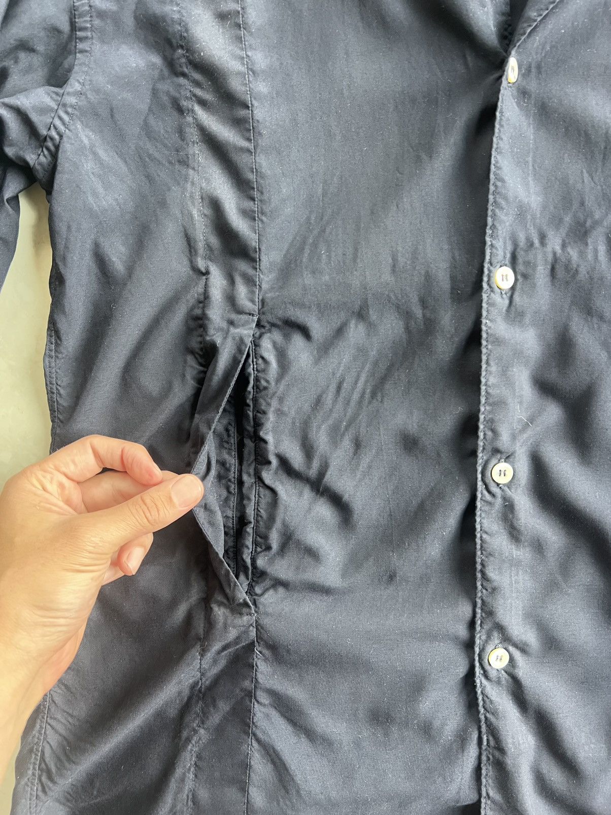 Comme des Garcons Comme Des Garcons Gomme Deux - Dark Navy Blue Shirt Size US L / EU 52-54 / 3 - 12 Thumbnail
