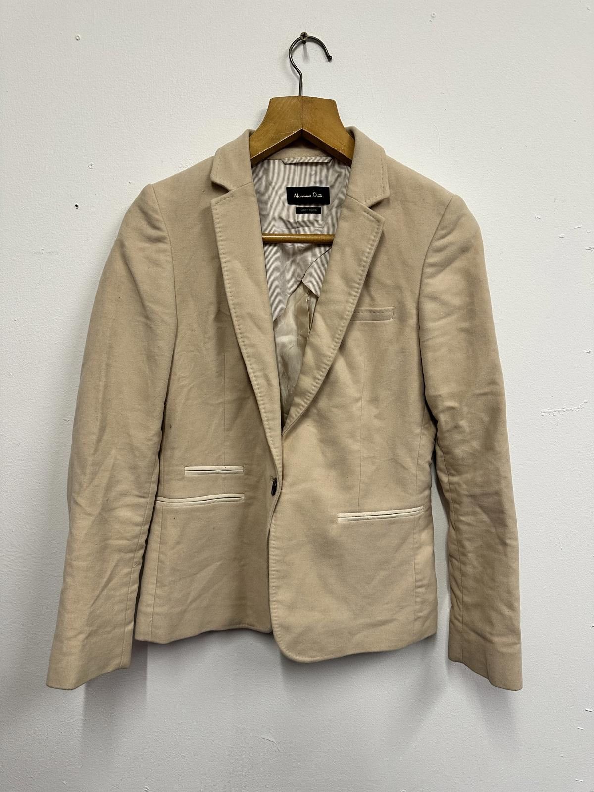 Massimo Dutti Massimo Dutti Beige Women's Blazer Size M / US 6-8 / IT 42-44 - 1 Thumbnail