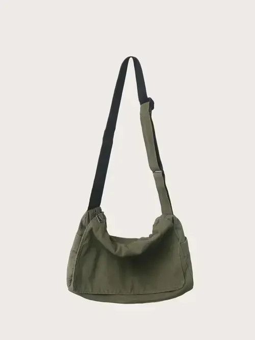 Japanese Brand Minimalist Flap Messenger Bag Size ONE SIZE - 3 Thumbnail
