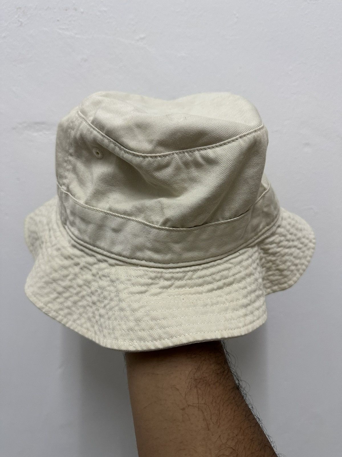 Vintage 🔥Vintage🔥 Polo RL White Bucket Hat Size ONE SIZE - 3 Thumbnail