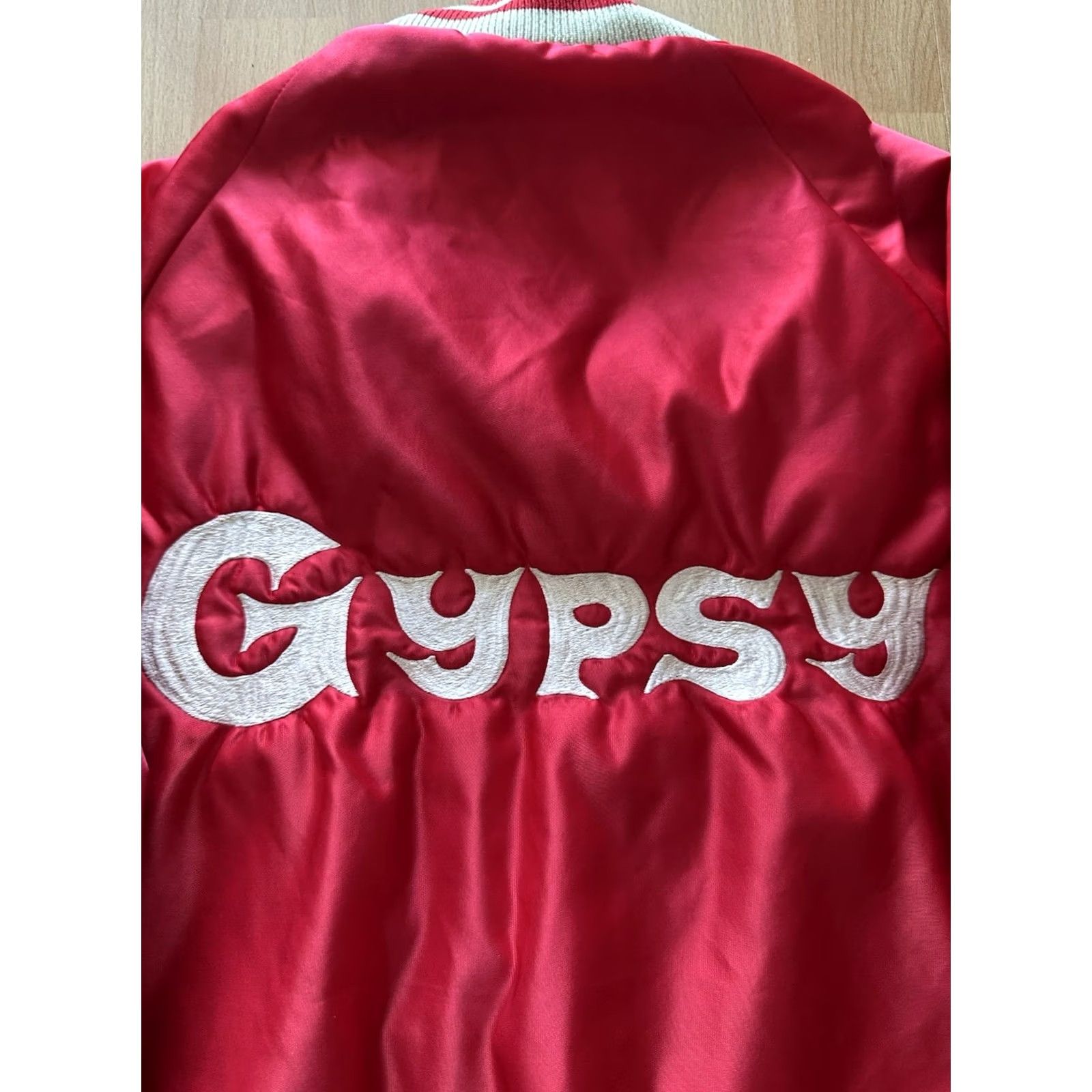 Vintage VINTAGE DeLong Bomber Jacket Mens S Satin Red USA Made 80’s Sports coat | Unisex Adults Jacket Size US S / EU 44-46 / 1 - 3 Thumbnail