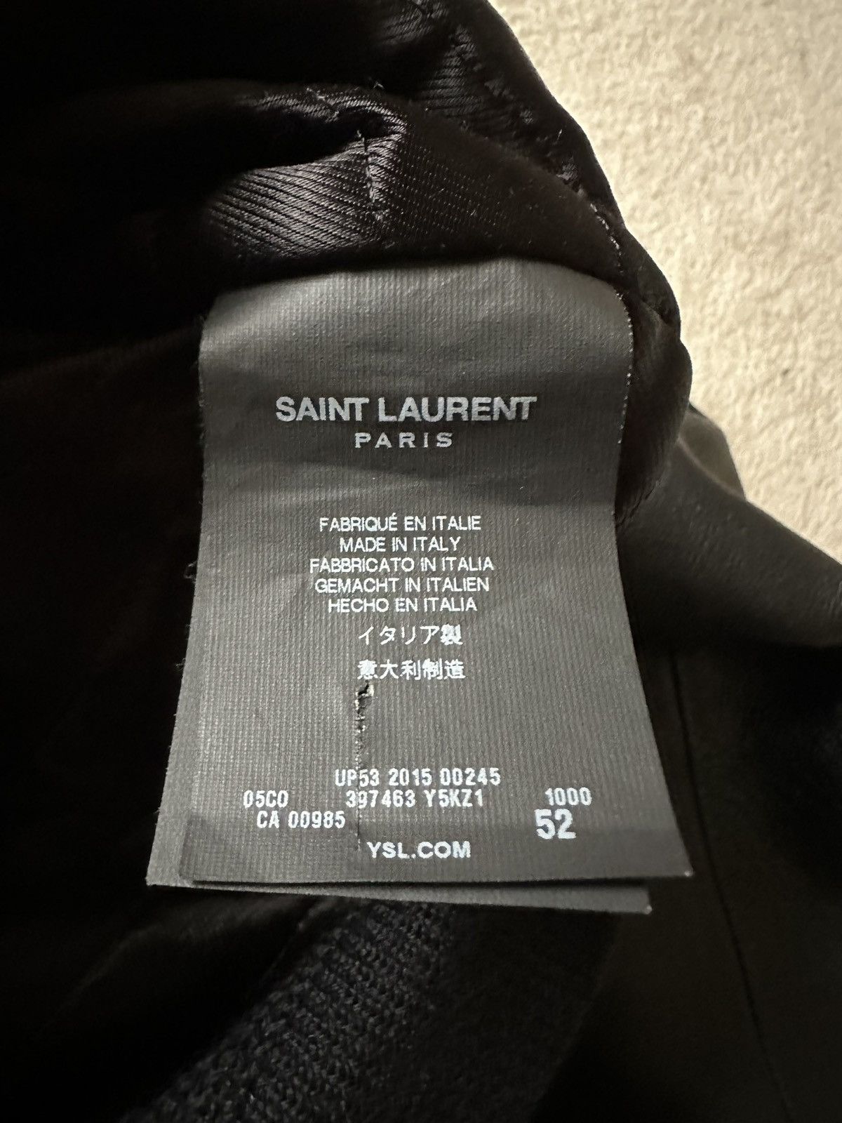 Saint Laurent Paris FW15 Saint Laurent aviator leather jacket 52 Hedi grail Size US L / EU 52-54 / 3 - 23 Thumbnail