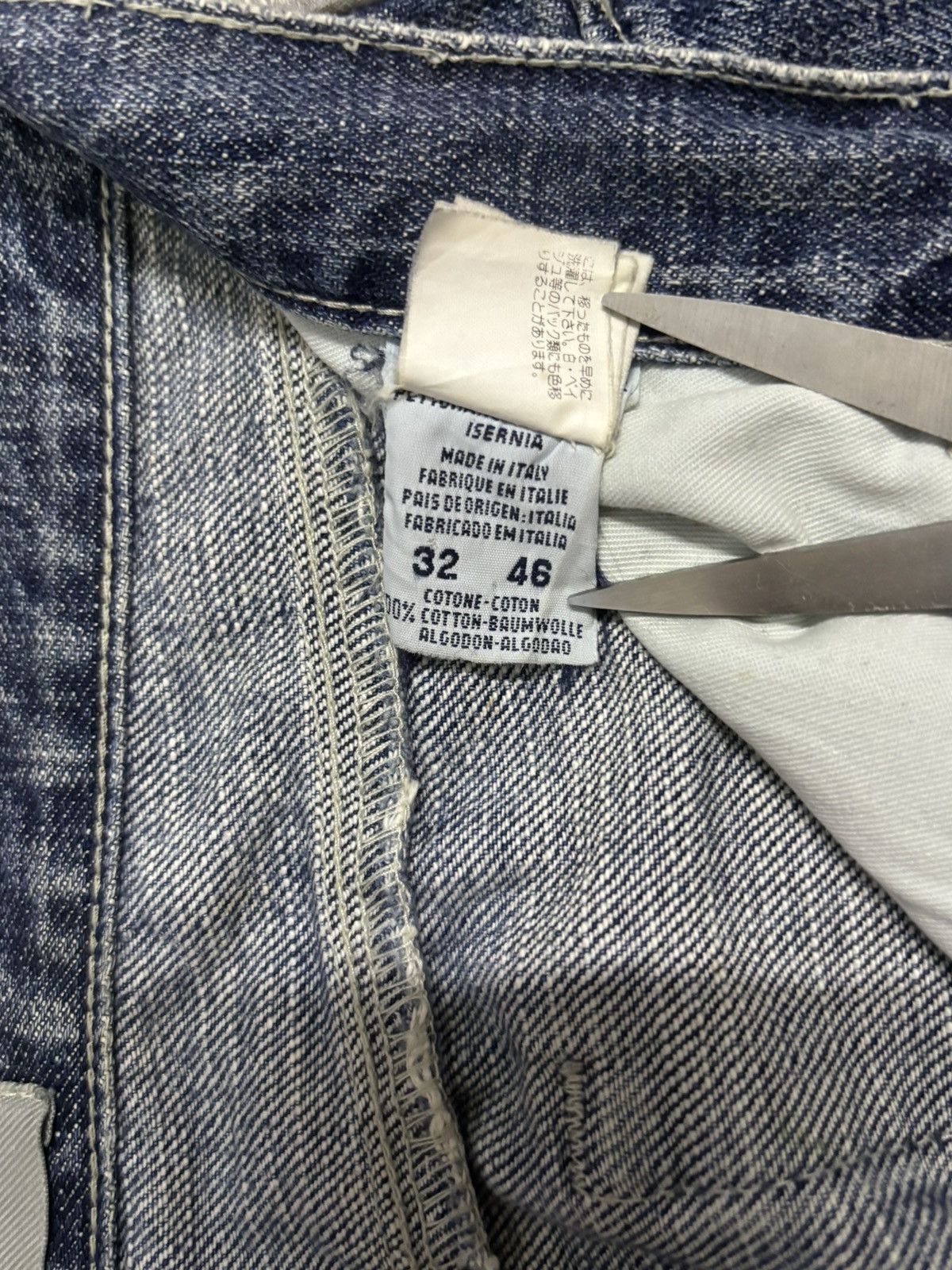 Versace Y2K Versace Jeans Couture Mud Wash Baggy Distressed Jeans Size US 31 - 22 Thumbnail