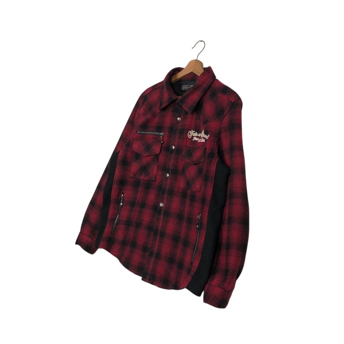 Hysteric Glamour 🔥VINTAGE BIKER JACKET PUNK DESIGN PRACT TARTAN CHECK Size US L / EU 52-54 / 3 - 4 Thumbnail