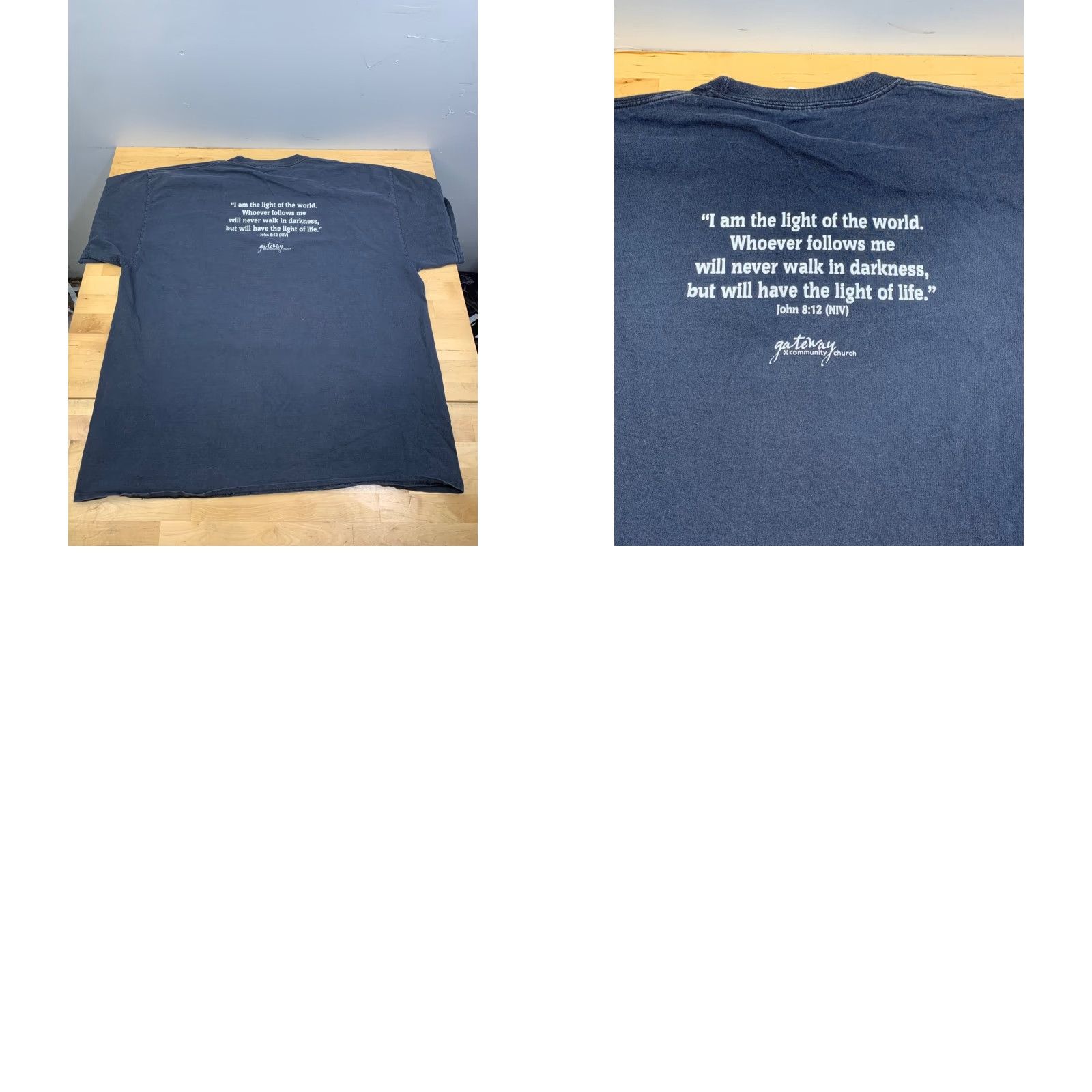 Vintage Shine the Light of Jesus Shirt Mens 2XL Black Illuminate This City Jesus 11716 Size US XXL / EU 58 / 5 - 8 Thumbnail
