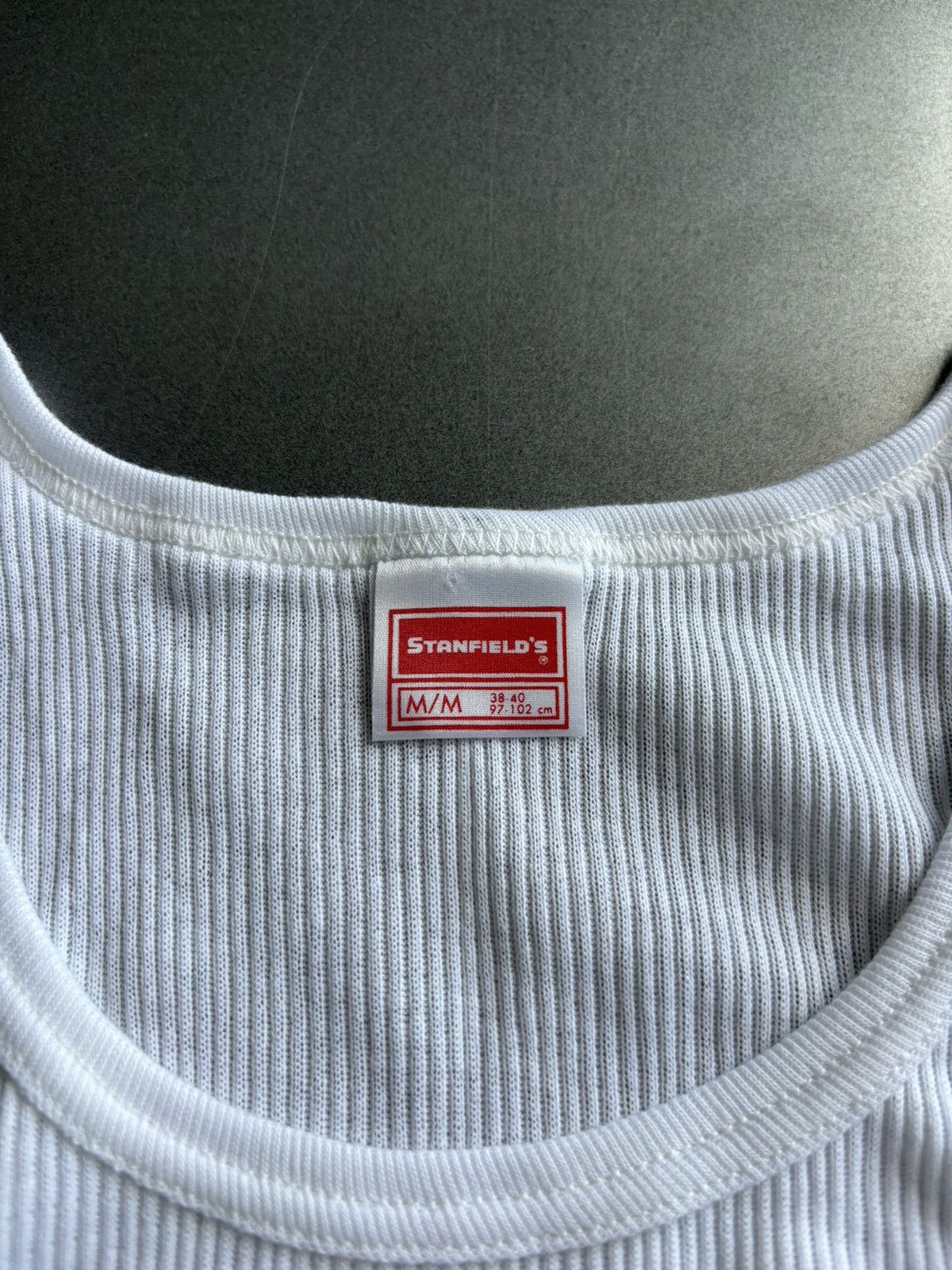 Hanes × Vintage 1980s Vintage Tank Top 50/50 Blank Undershirt Wife Stanfield Size US M / EU 48-50 / 2 - 4 Thumbnail