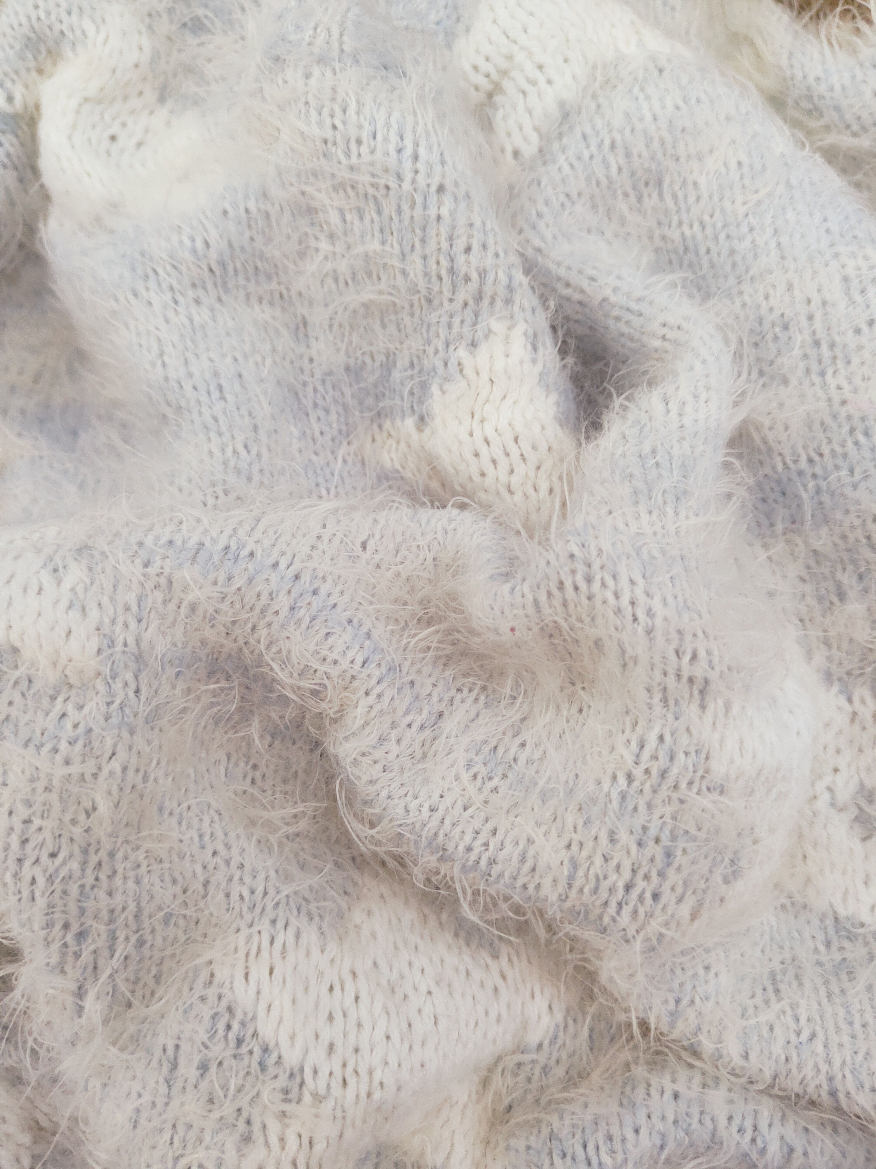 Japanese Brand × Vintage Sorridere Blue White Fur Mohair Knitwear Size M / US 6-8 / IT 42-44 - 12 Thumbnail