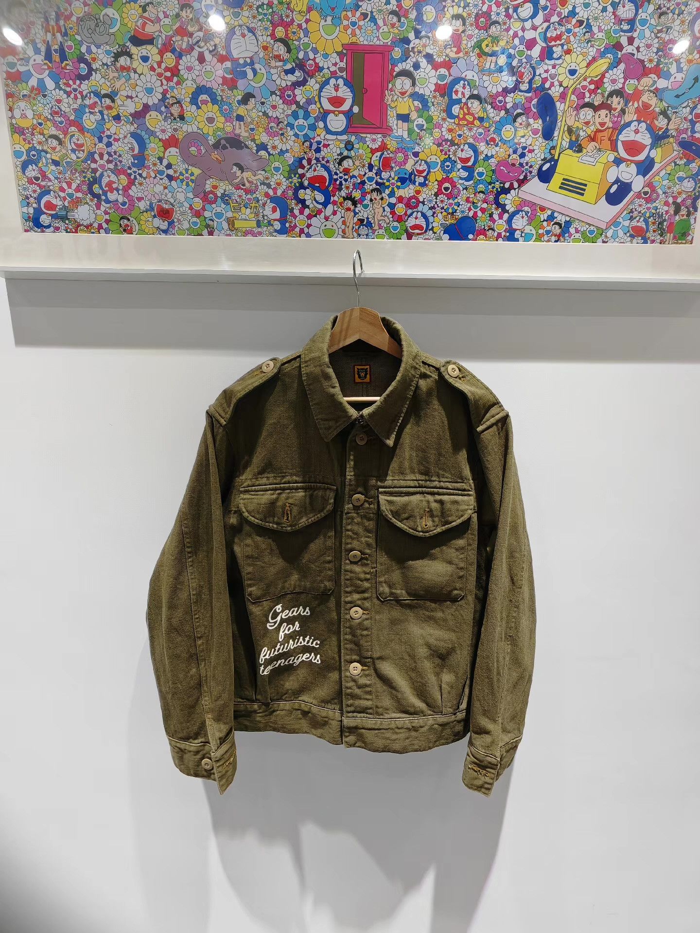 Human Made Human Made 23FW Heart Letter Print Denim Jacket Q15 Size US L / EU 52-54 / 3 - 1 Thumbnail