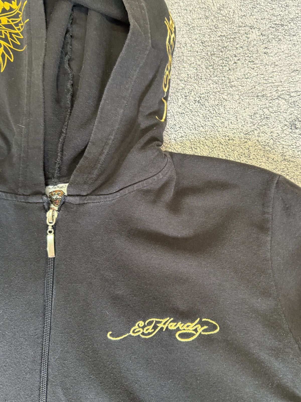 Ed Hardy Vintage Ed Hardy Tiger Zip Hoodie Tattoo Christian Audigier Size XXL / US 16-18 / IT 52-54 - 8 Thumbnail