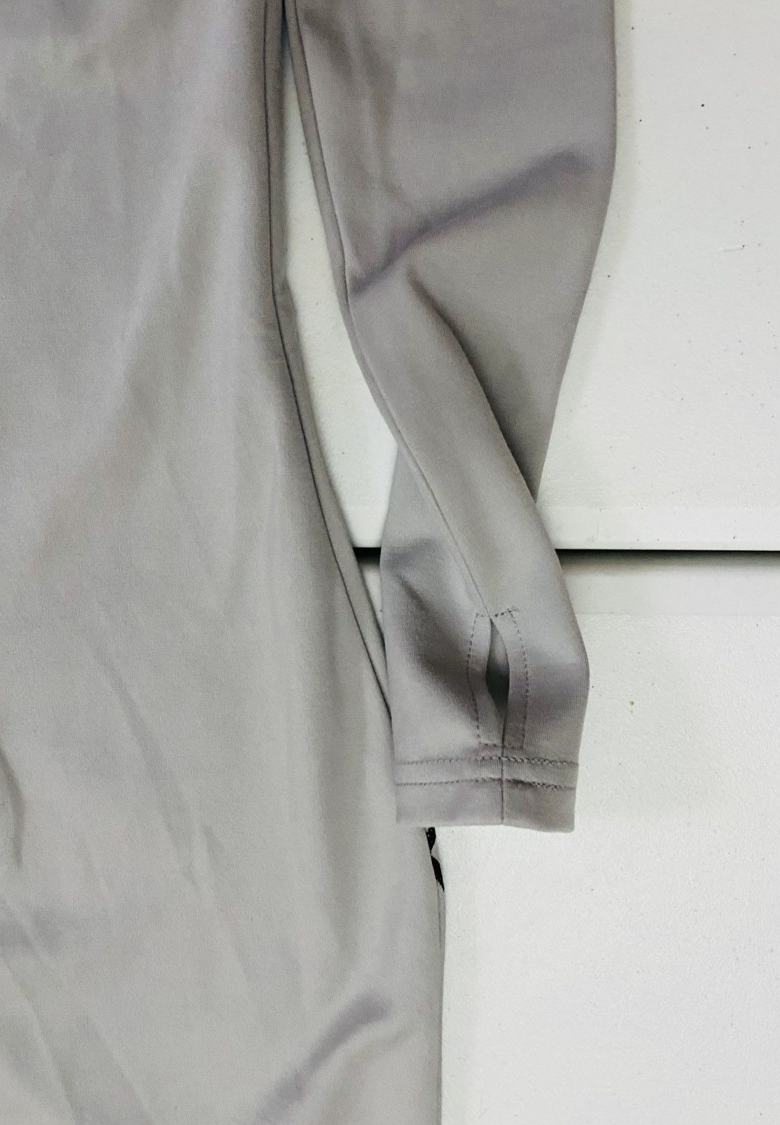 Maniere De Vior Manière De Voir Iced Gray One Sleeve Contrast Stitch Dress 8 Size M / US 6-8 / IT 42-44 - 7 Thumbnail