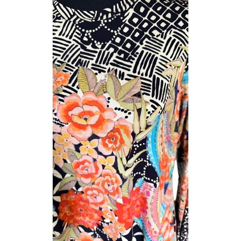 Johnny Was Johnny Was Boho Floral Mixed Print Tunic Top Medium NWT Size M / US 6-8 / IT 42-44 - 3 Thumbnail