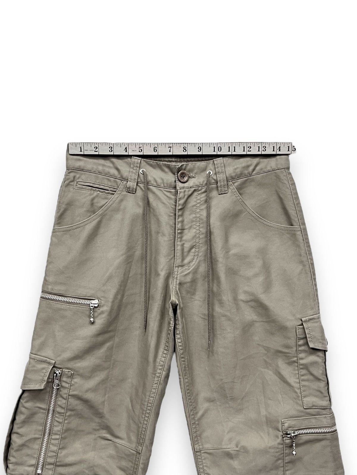 Tornado Mart 🔥FYE 12 Pocket MODERN LOVERS Punk Zippers Cargo Pants Size 29" - 13 Thumbnail