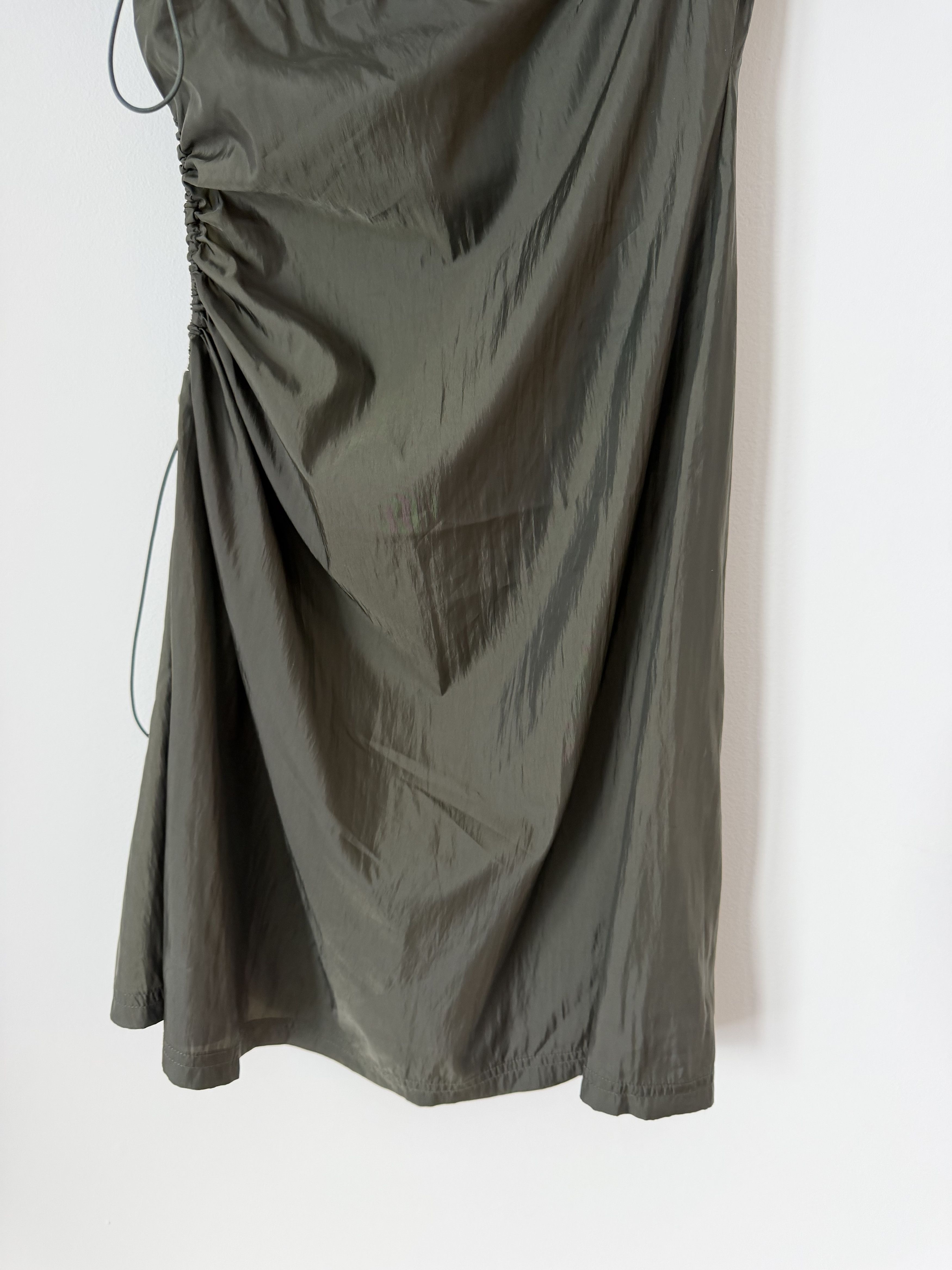 Heaven by Marc Jacobs Heaven by Marc Jacobs Off Shoulder Gathered Dress Dark Green Size S / US 4 / IT 40 - 3 Thumbnail