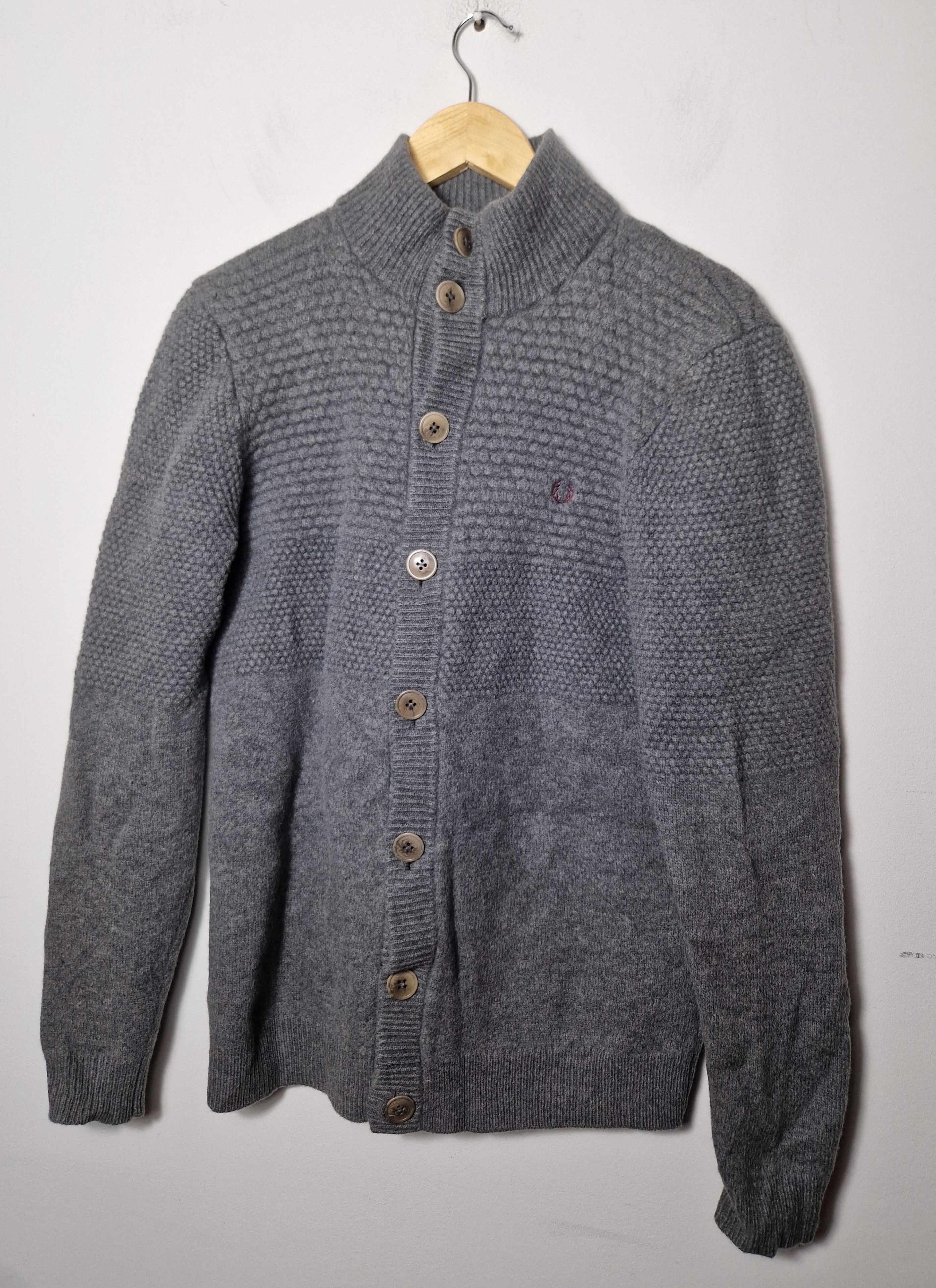 Fred Perry × Vintage Fred Perry wool sweater cardigan Size US S / EU 44-46 / 1 - 1 Thumbnail
