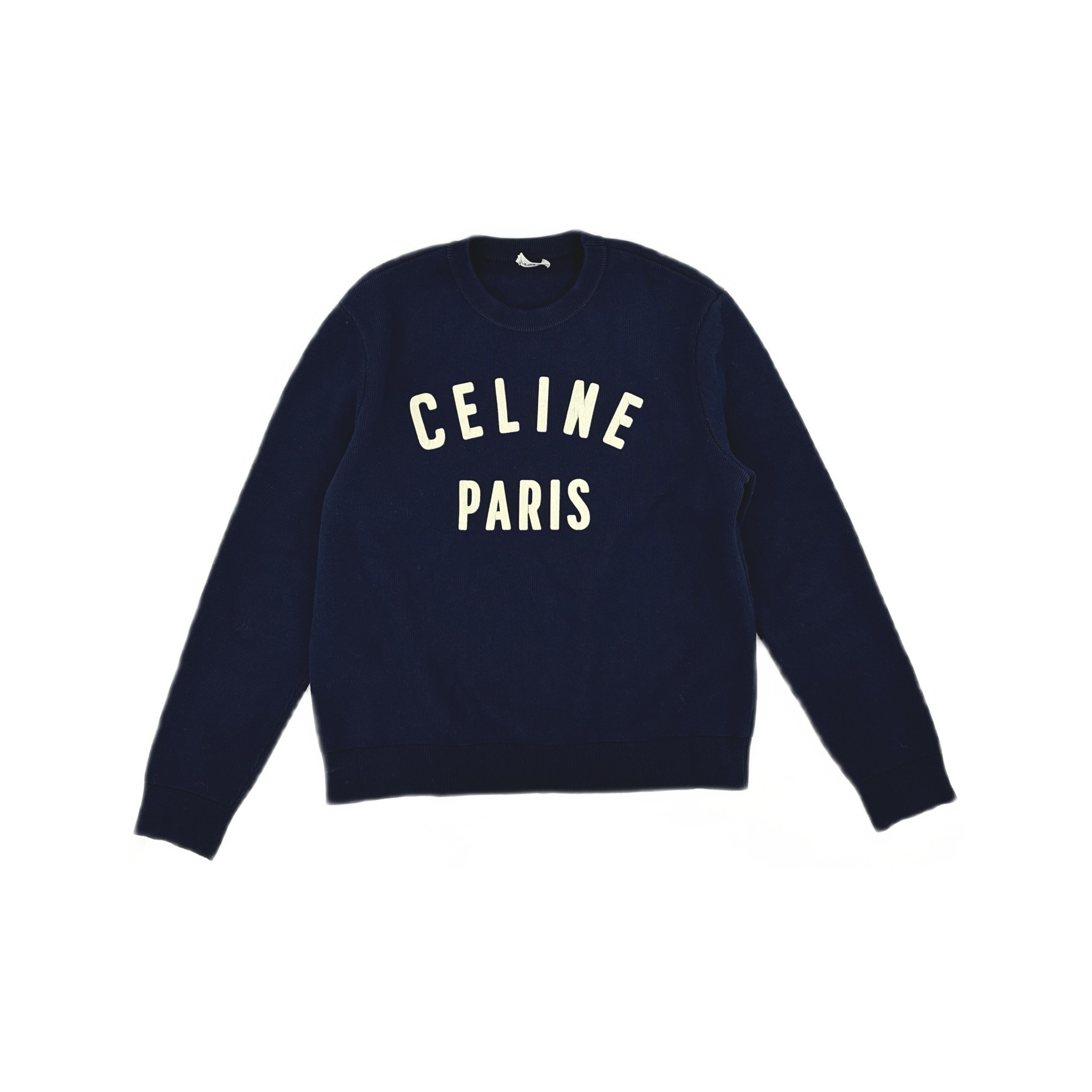 Celine CELINE Letter Logo Sweatshirt Size XL Size US XL / EU 56 / 4 - 1 Thumbnail