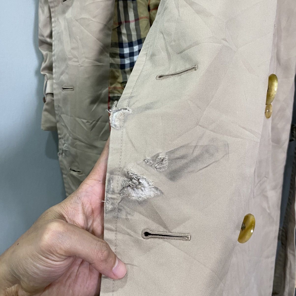 Burberry Vintage Burberrys Nova Check Double Breasted Trench Coat Size US M / EU 48-50 / 2 - 15 Thumbnail