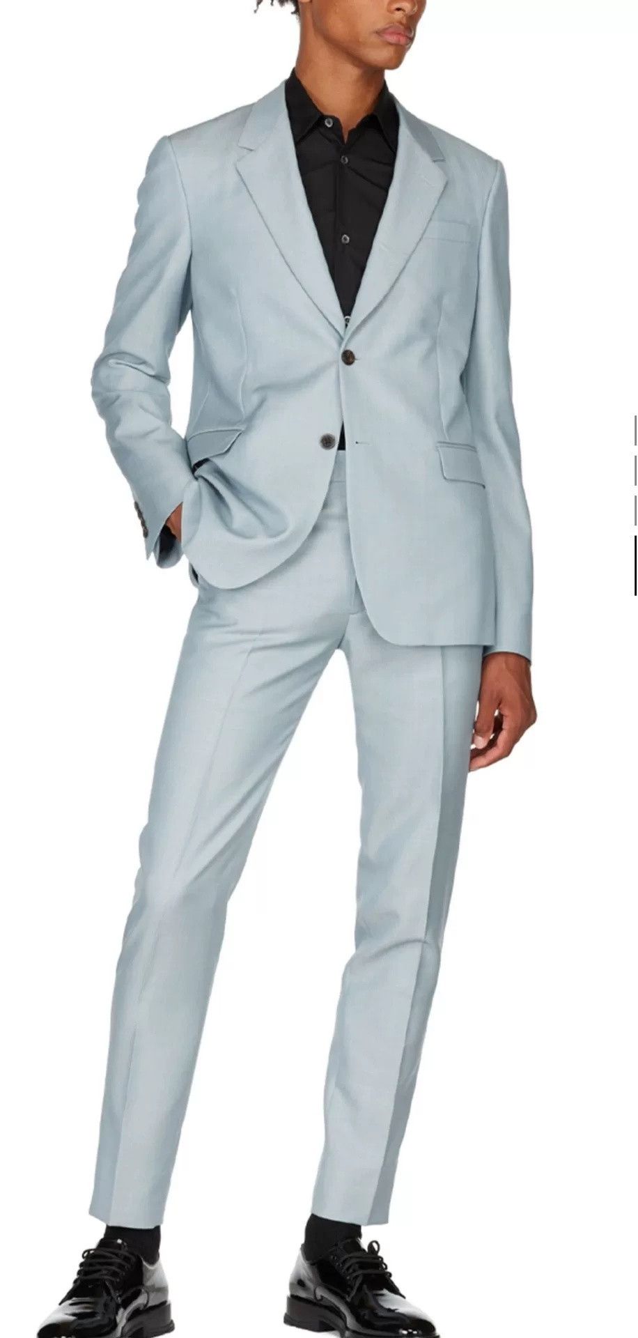 Alexander McQueen Alexander McQueen Wool Blue Suit 44 Size US S / EU 44-46 / 1 - 1 Thumbnail
