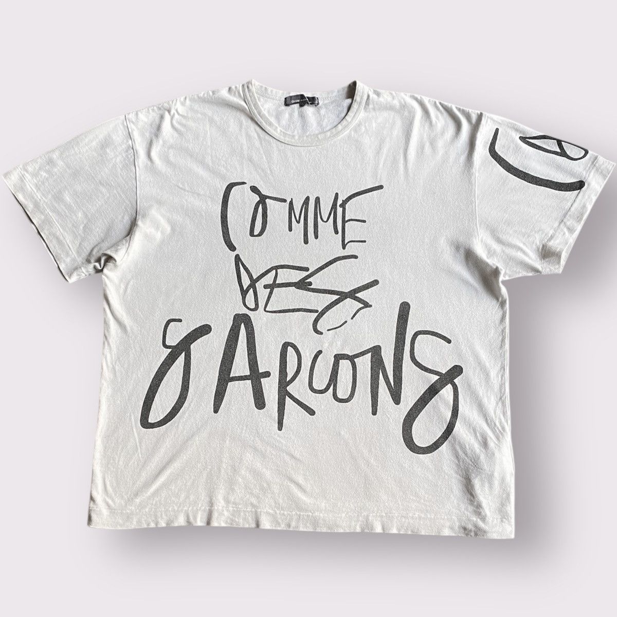 Comme des Garcons Logo Boxy Fit T Shirt By Lea Colombo Size US S / EU 44-46 / 1 - 1 Thumbnail