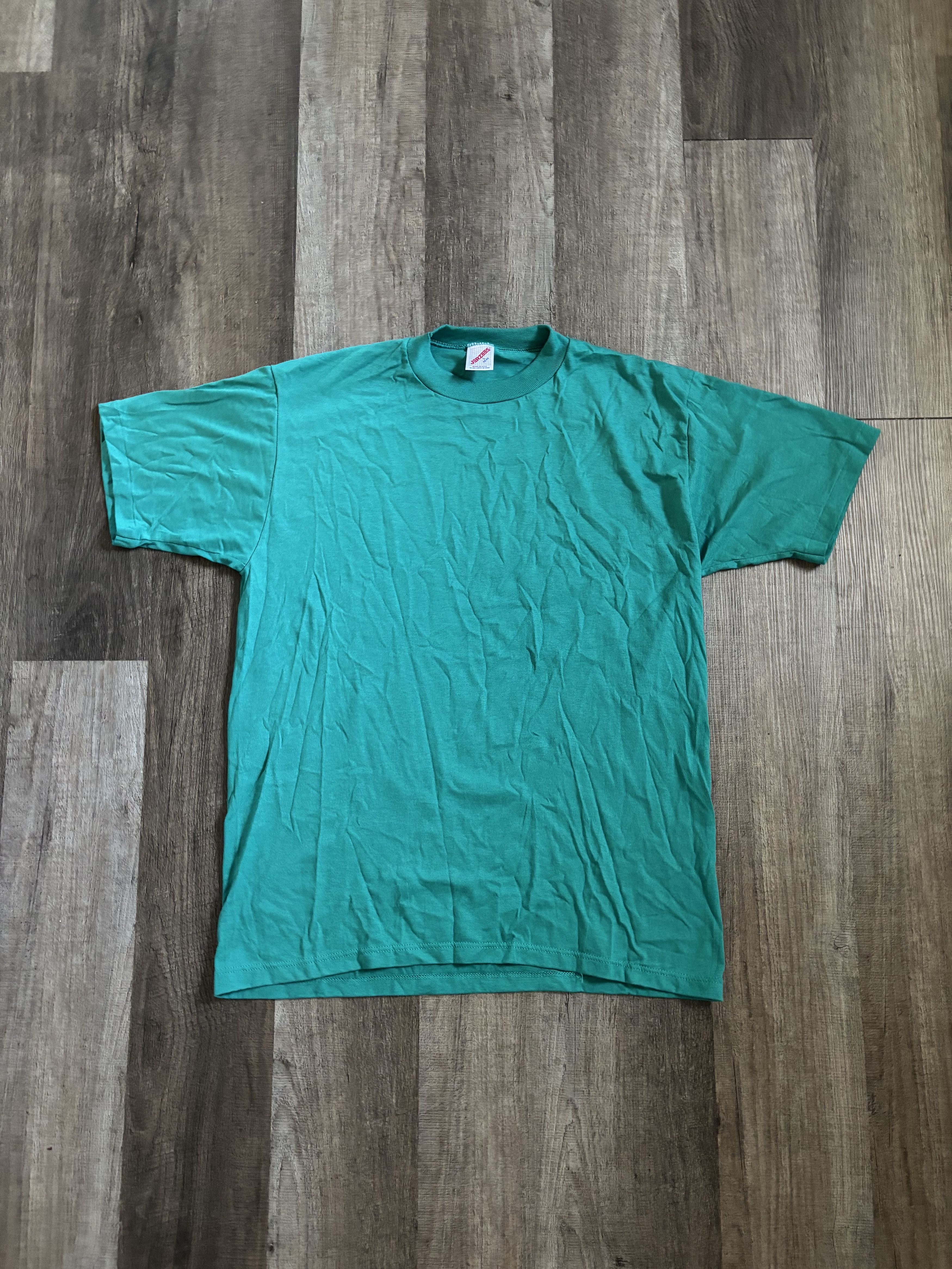 Jerzees Vintage Jerzees Blank Tee Shirt Made in USA / Single Stitch Size US L / EU 52-54 / 3 - 1 Thumbnail