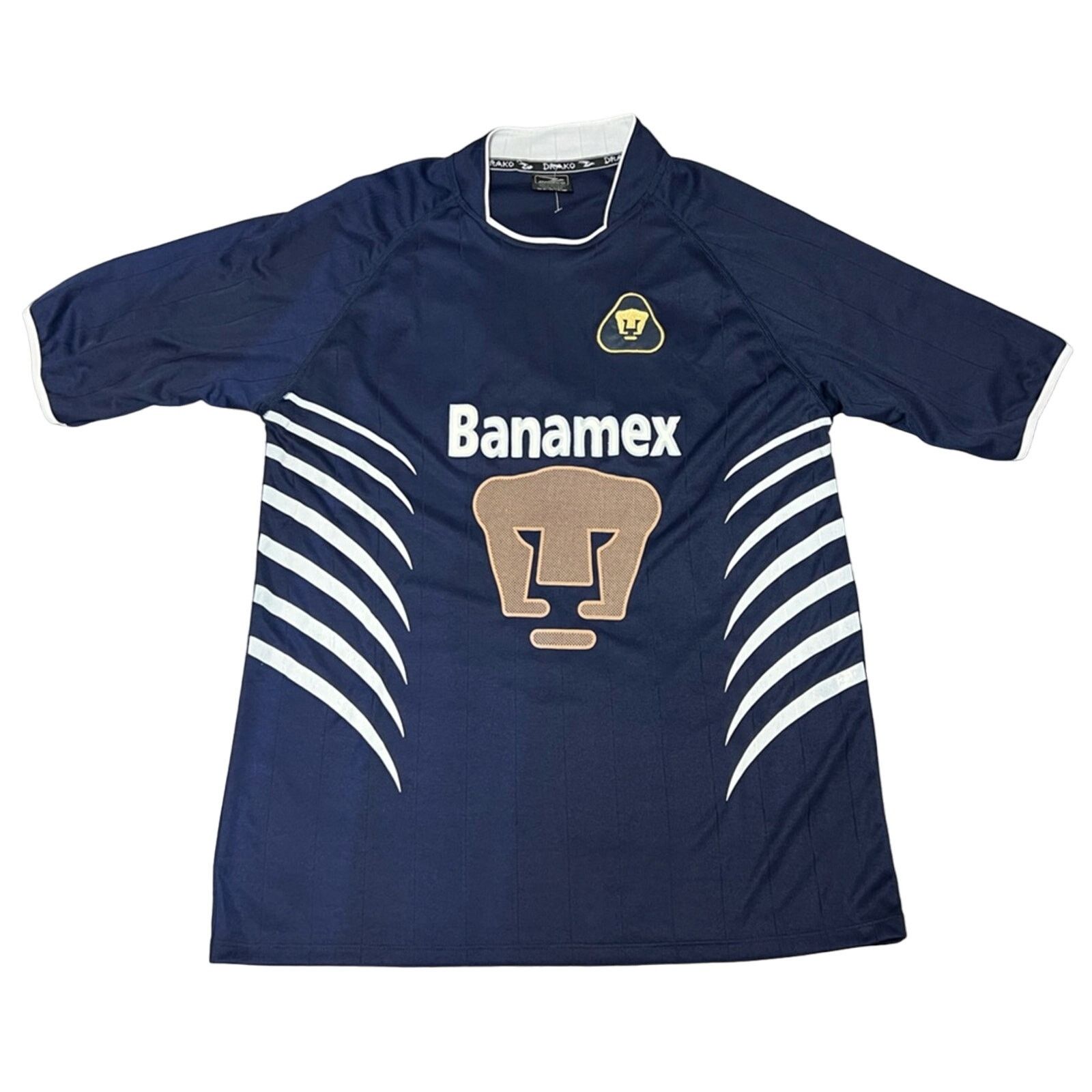 Chelsea Soccer Vintage RARE UNAM BANAMEX DRAKO Soccer Jersey LARGE NWOT Size US L / EU 52-54 / 3 - 1 Thumbnail