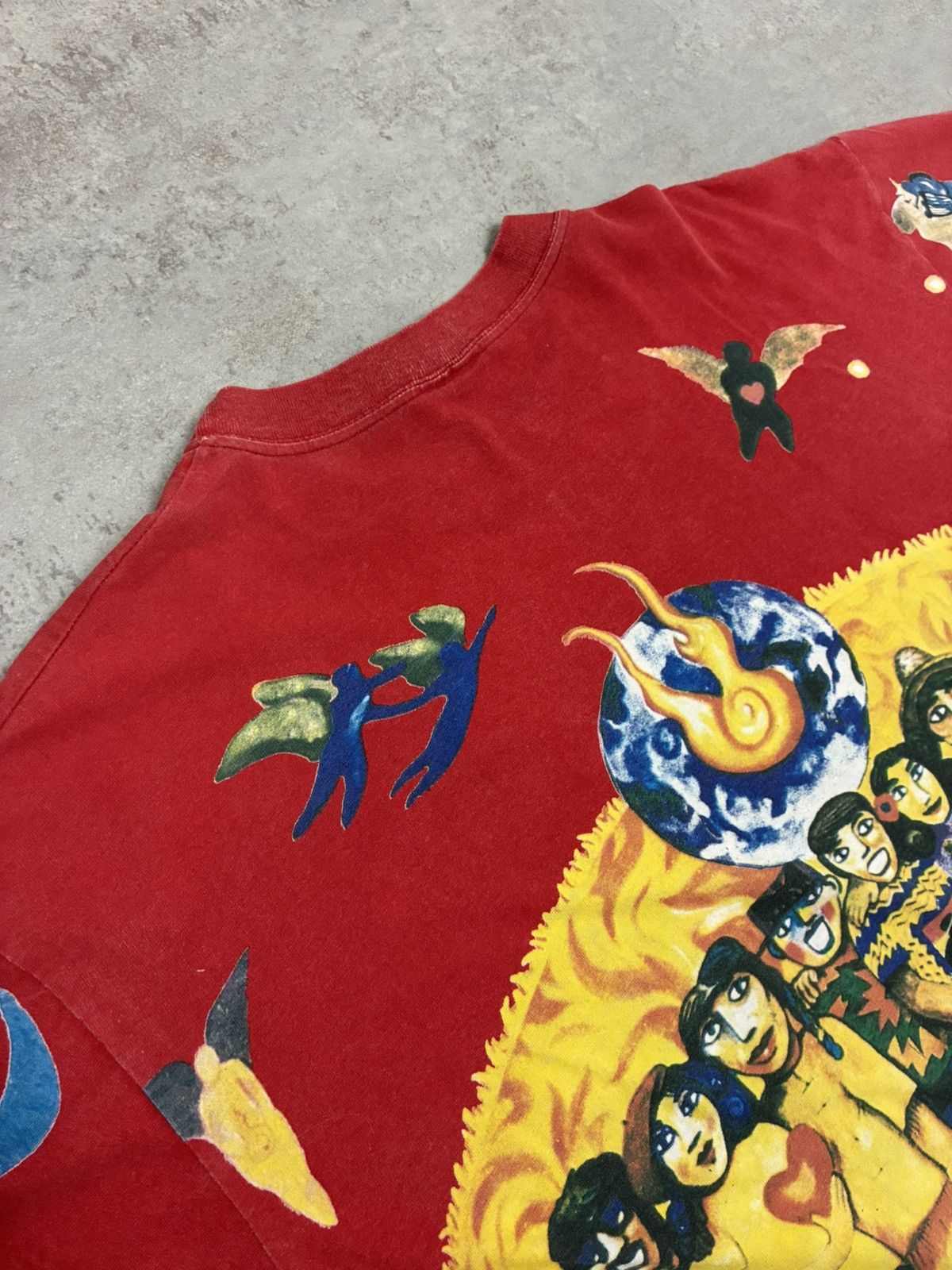 Other 1993 Santana Sacred Fire All Over Print Vintage Tour T Shirt Size US XL / EU 56 / 4 - 7 Thumbnail