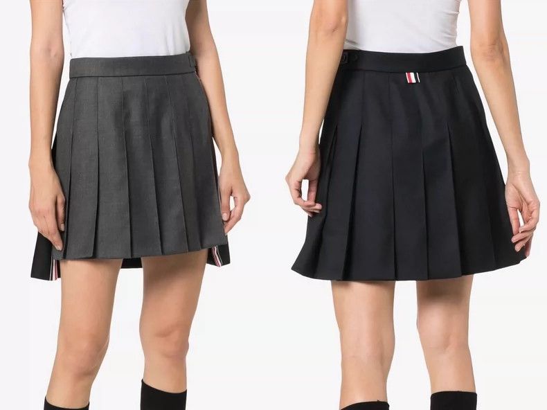 Thom Browne Thom Browne A pleated skirt with color stripes Size 25" / US 0 / IT 36 - 7 Thumbnail