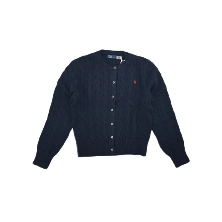 Polo Ralph Lauren Polo Ralph Lauren Solid Logo Embroidered Knit Cardigan Size US XL / EU 56 / 4 - 1 Thumbnail