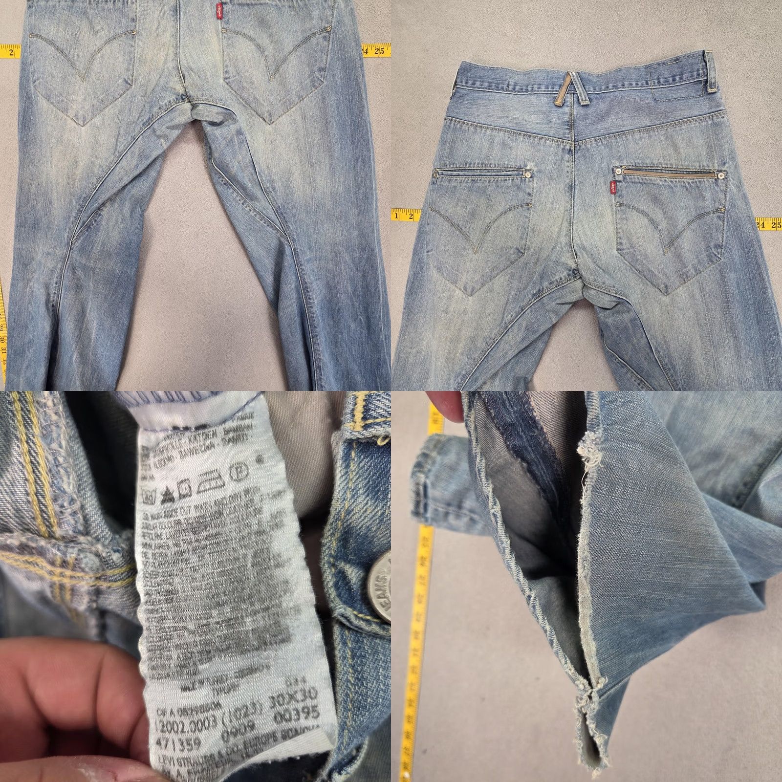 Levi's Vintage Levi'S Engineered Jeans Men Blue Relaxed Twisted Baggy Fits 30x30 Size US 30 / EU 46 - 10 Thumbnail