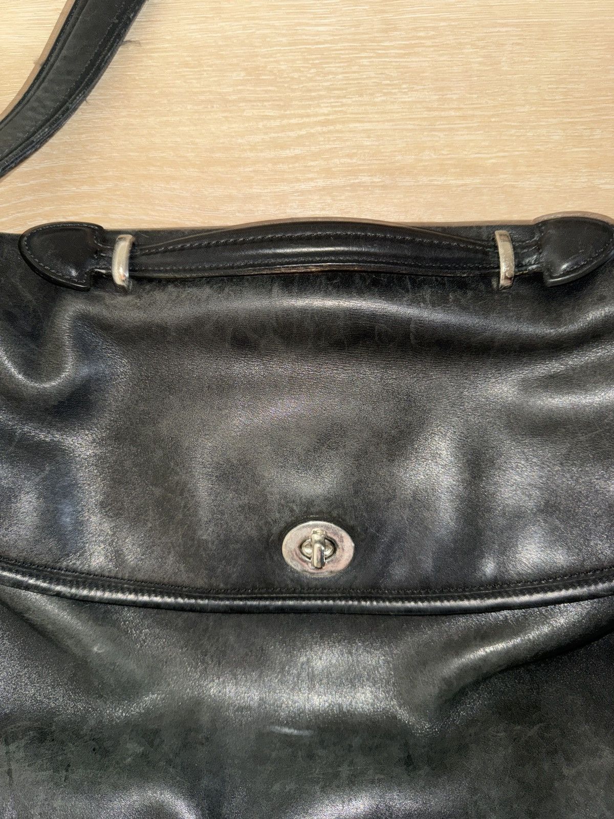 Coach Vintage Coach Turnlock Leather Briefcase Shoulder Bag Size ONE SIZE - 4 Thumbnail