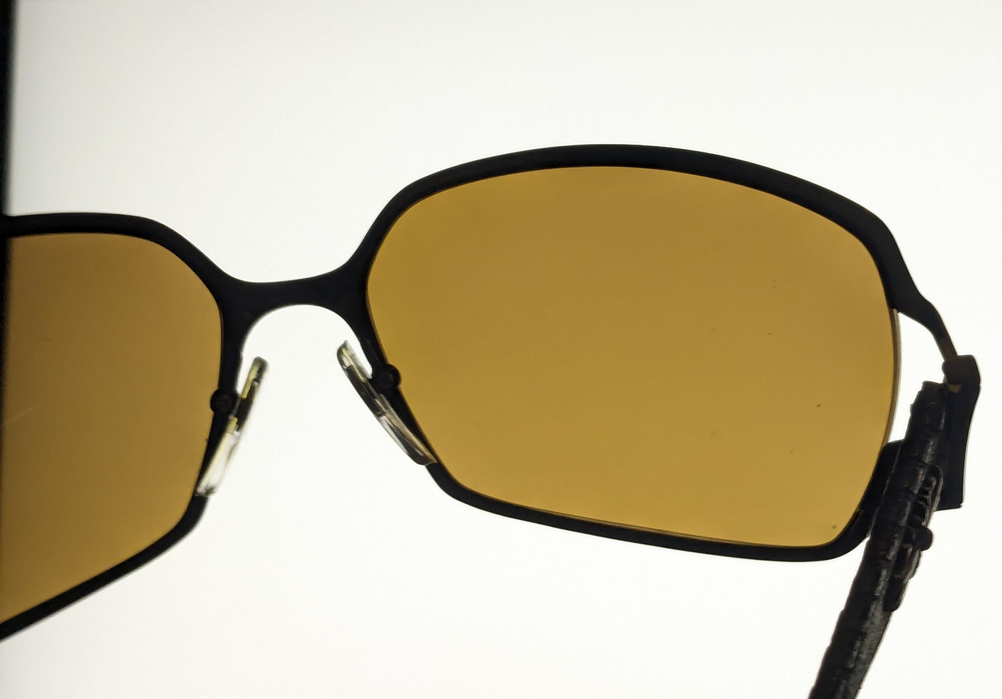 Chrome Hearts Chrome Hearts Poon II Sunglasses Brown Leather Cross Y2K Size ONE SIZE - 14 Thumbnail
