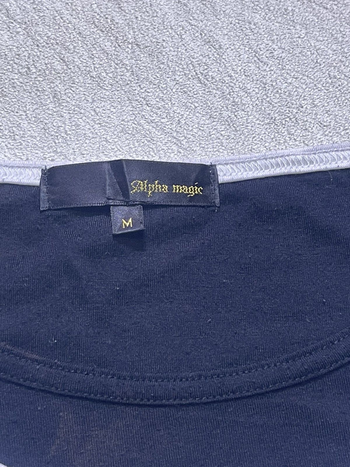 Japanese Brand Y2K ALPHA MAGIC long sleeve tshirt Size US M / EU 48-50 / 2 - 3 Thumbnail