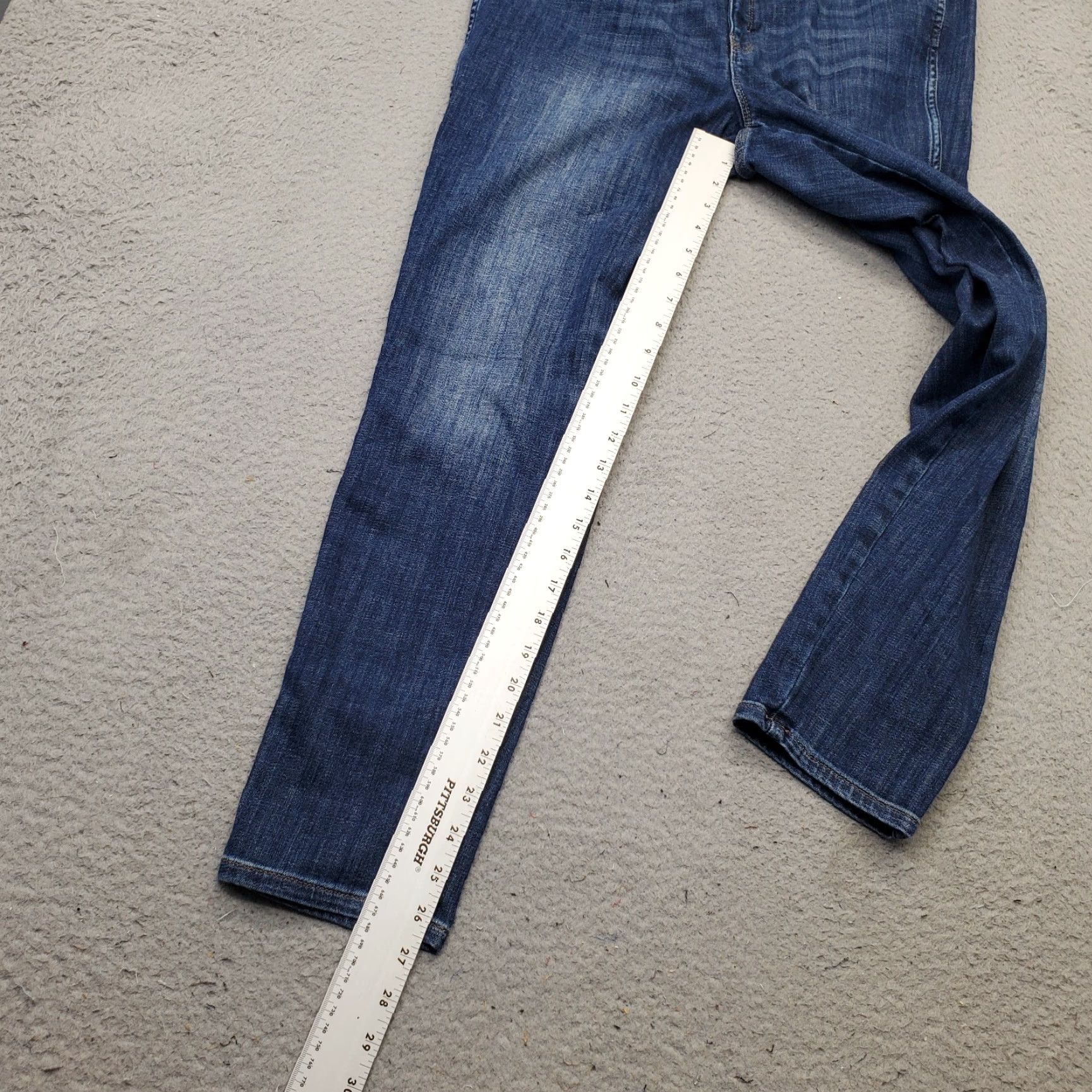 Vintage Womens The Everyday Soft Skinny Jeans Blue 14 High Rise Curvy Easy Care 5-Pocket Denim Pants Size 36" / US 14 / IT 50 - 5 Thumbnail
