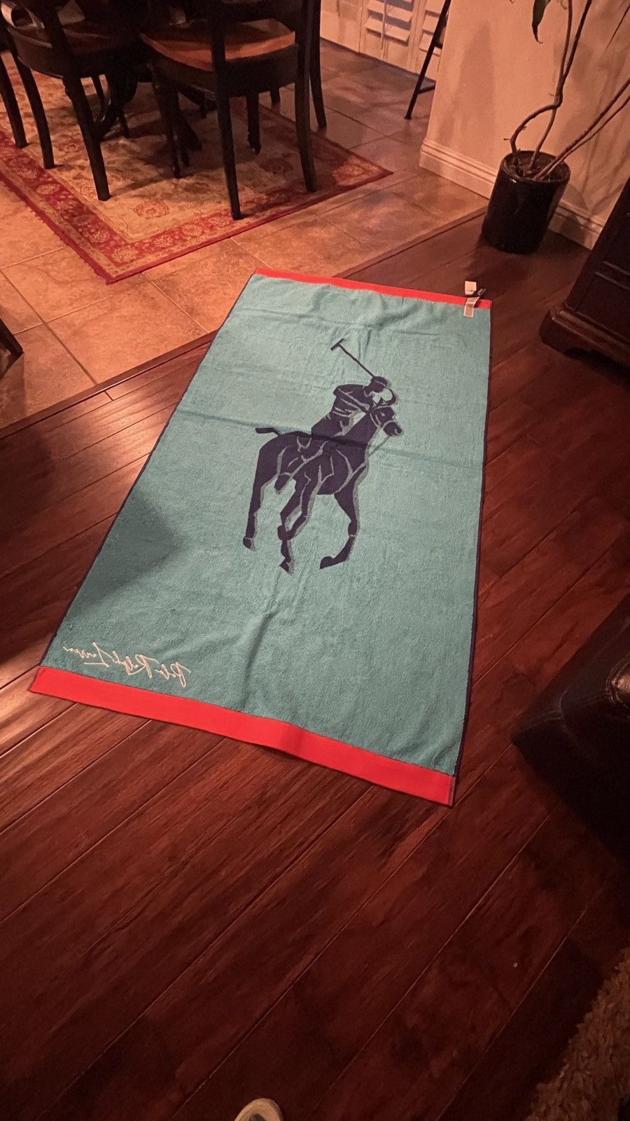 Polo Ralph Lauren NWT Polo Ralph Lauren 35" X 66" Big Pony Beach Towel in Blue Size ONE SIZE - 5 Thumbnail