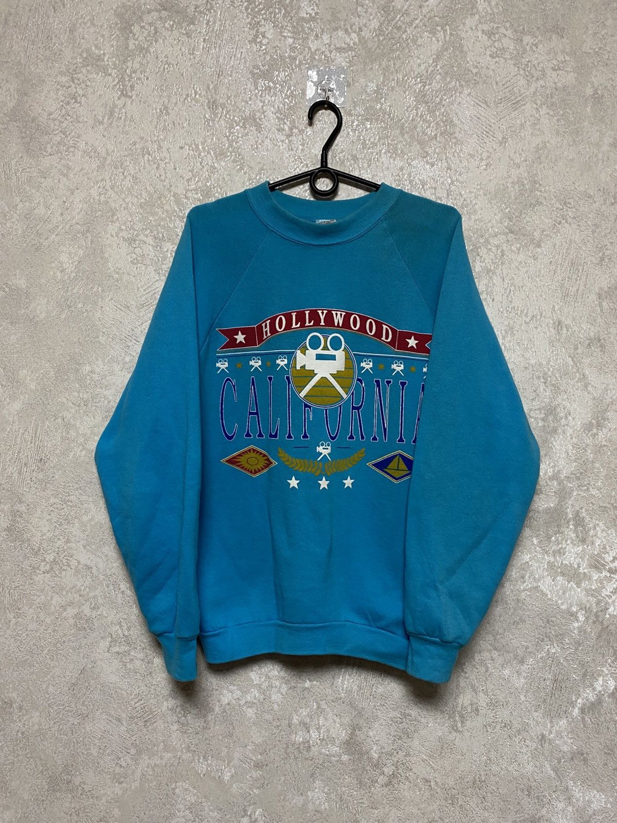 Fruit Of The Loom Hollywood California vintage very rare sweatshirt Size US L / EU 52-54 / 3 - 1 Thumbnail